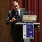 Antonio María Sáez Aguado, ayer en el Hospital.