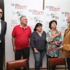 Participantes ayer tarde en la presentación de la fiesta literaria, en la sede del IEB. DE LA MATA