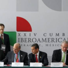 Reunión de mandatarios en la cumbre iberoamericana en Veracruz.