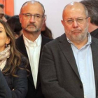 El vicepresidente de la Junta de Castilla y León , Francisco Igea y el presidente de las Cortes, Luis Fuentes.