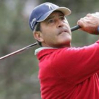 El golfista español Severiano Ballesteros, durante su participación en el Abierto de Madrid.