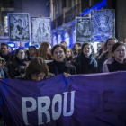 Manifestación contra la violencia de género.