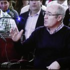 Pedro Mielgo, durante su interrogatorio en la Audiencia. RAMIRO