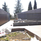 Aspecto que presentan actualmente las obras, ahora paralizadas por los problemas económicos.