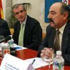 Manuel Vidal, Javier Álvarez Guisasola y José María Antona, ayer, durante la presentación