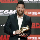 Leo Messi con la bota de oro. DALMAU