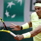 Rafa Nadal no dio opción a la sorpresa frente al alemán Yannick Hanfmann. YOAN VALAT