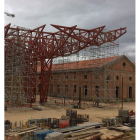 El Palacio ya tiene toda su estructura de cubierta levantada