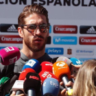 Ramos, este lunes en Las Rozas donde ha realizado las declaraciones sobre su relación con Piqué.
