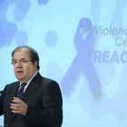 Juan Vicente Herrera, ayer, en su intervención en el acto celebrado en Arroyo de la Encomienda, en Valladolid.