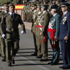 Actos castrenses en El Ferral (arriba) y Astorga. MARCIANO / A.G.V.