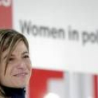La ministra Bibiana Aído, en un reciente encuentro del PSOE