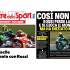Detalle de la edición digital de 'Corriere dello Sport' y portada de 'La Gazetta'.