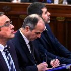 Rull, Turull y Sànchez, en el juicio en el Tribunal Supremo.