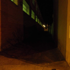 Imagen de la iluminación deficiente de la calle Bellavista.
