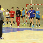 Las jugadoras del Cleba en un entrenamiento.