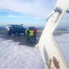 Rescate de un montañero enriscado en el pico Miravalles en Candín.