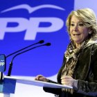 La presidenta del PP de Madrid, Esperanza Aguirre.