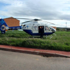 Un helicóptero medicalizado fue el encargado de trasladar a la niña al hospital