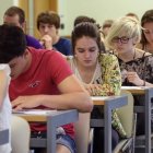 Exámenes en una de las facultades de la Universidad del País Vasco (UPV).