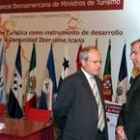 José Montilla junto a Juan Vicente Herrera en la inauguración de la conferencia iberoamericana