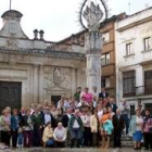 Vecinos de Valdespino, Vaca y Palanquinos, antes de partir