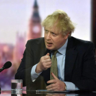 Boris Johnson en una entrevista en la BBC ayer. JEFF OVERS HANDOUT