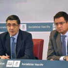 Patxi López, lendakari del Gobierno Vasco y Óscar López, secretario del PSCyL.