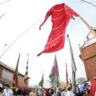 Los pendones de la provincia volverán a acompañar la procesión de Cristo de la Veracruz de Lorenzana.