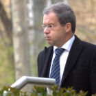 Pedro Comin antes de declarar en la Audiencia Nacional.