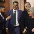 Pedro Sánchez sale del Congreso de los Diputados. J.P. GANDUL