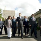 Mariano Rajoy visitó ayer la central nuclear de Garoña para apoyar su continuidad.