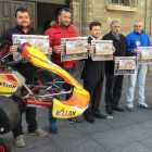 Momento de la presentación de la carrera de karting. DL