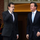 Mariano Rajoy y David Cameron, el pasado abril en la Moncloa.
