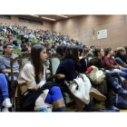 Decenas de alumnos acudieron esta semana a un encuentro con la delegación europea convocado sólo para alumnos