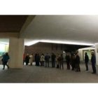 Imagen de la taquilla del Auditorio, ayer, tras abrirse para recoger invitaciones para el concierto.