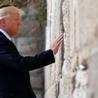 Trump en el Muro de las Lamentaciones en Jerusalén.