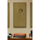 Sillón reservado para el ministro de Defensa, Morenés. J. J. GUILLÉN