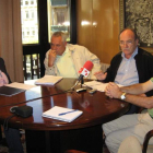 Federico Fernández, Roberto Enríquez, Manuel Otero y Sigfrido Benavides, ayer en Bembibre.