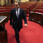 Artur Mas comunicó ayer su renuncia al acta de diputado en el Parlamento de Cataluña.