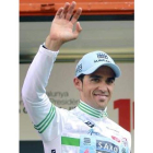 Alberto Contador ya sabe lo que es enfundarse el maillot de ganador de la Vuelta a Castilla y León.