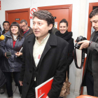 Samuel Folgueral, ayer durante el congreso comarcal de los socialistas.