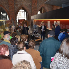 Un instante de la inauguración de la muestra.