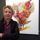 El pintor expone su ‘Jardín animado’ en la galería de Ángel Cantero. CUEVAS