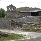 La obras que se están realizando en la iglesia de la Vega.
