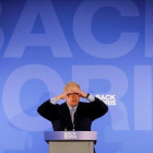 Boris Johnson, este miércoles, en la presentación de su campaña para las primarias del Partido Conservador británico.