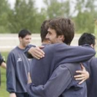 La última sesión de trabajo dejó imágenes así entre Riera e Iván Otero