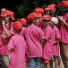 Niños del campamento urbano que se celebra en León durante el verano
