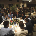 La imagen recoge un momento de la cena de final de temporada del CB Ademar en la Finca Valdemora de La Bañeza. RAMIRO