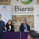 Ferran Centelles, Misericordia Bello y Marc Benhamou, ayer, en el acto.